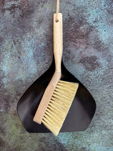 Stainless Steel Dustpan and Beech Wood Brush Set