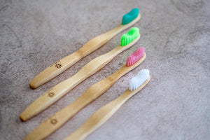 Adult Bamboo Toothbrush White - Medium