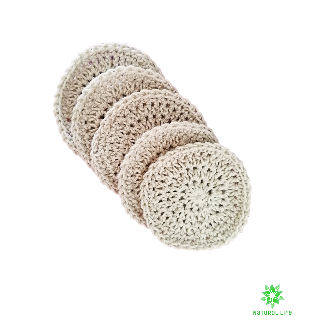 100% Cotton Facial Rounds - 5 Pack